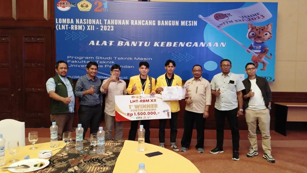 TIM PRODI TEKNIK MESIN JUARA POSTER LNT-RBM 2023